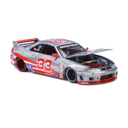 [CHASE] Kaido House 1:64 Nissan Skyline GT-R R33 Black Kaido Cat