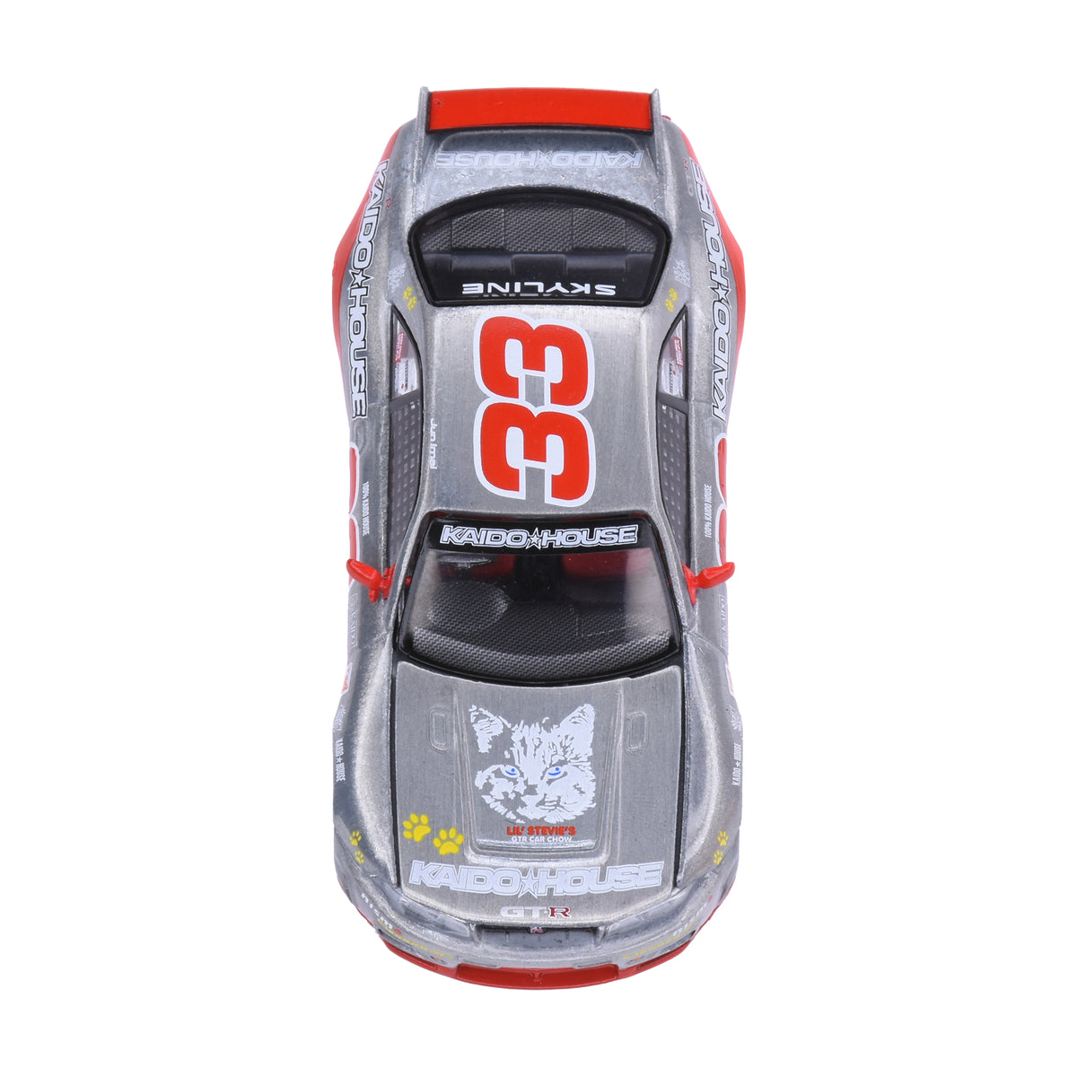 [CHASE] Kaido House 1:64 Nissan Skyline GT-R R33 Black Kaido Cat