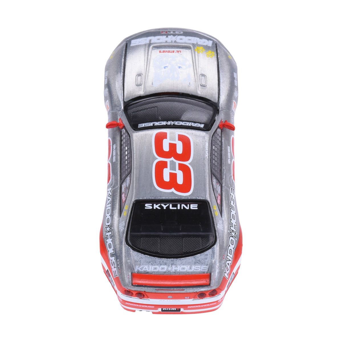 [CHASE] Kaido House 1:64 Nissan Skyline GT-R R33 Black Kaido Cat