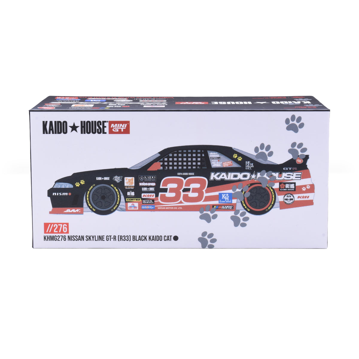 [CHASE] Kaido House 1:64 Nissan Skyline GT-R R33 Black Kaido Cat