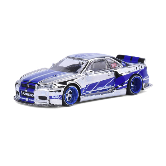 Kaido House 1:64 Nissan Skyline GT-R R34 Kaido Works KHFF 2026 Tokyo DieCast Club Exclusive