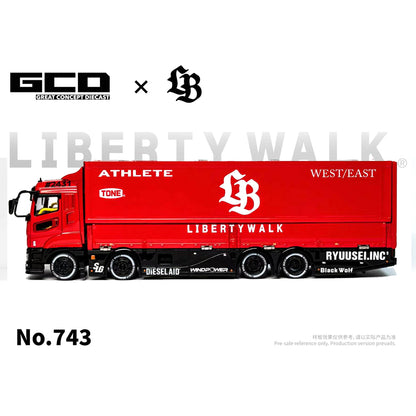 [PRE ORDER] GCD 1:64 LBWK Mitsubishi Fuso Super Great Super Silhouette Red