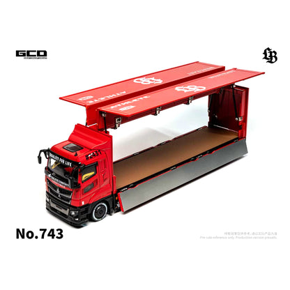 [PRE ORDER] GCD 1:64 LBWK Mitsubishi Fuso Super Great Super Silhouette Red