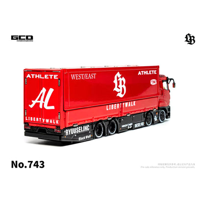 [PRE ORDER] GCD 1:64 LBWK Mitsubishi Fuso Super Great Super Silhouette Red