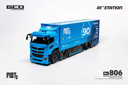 [PRE ORDER] GCD 1:64 FIST TEAM LBWK Mitsubishi FUSO Super Great Container Truck APA Xpo Foshan 2026 RHD