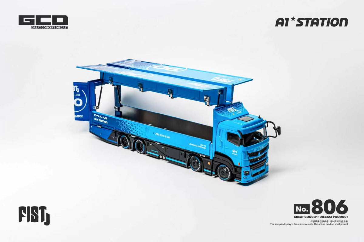 [PRE ORDER] GCD 1:64 FIST TEAM LBWK Mitsubishi FUSO Super Great Container Truck APA Xpo Foshan 2026 RHD