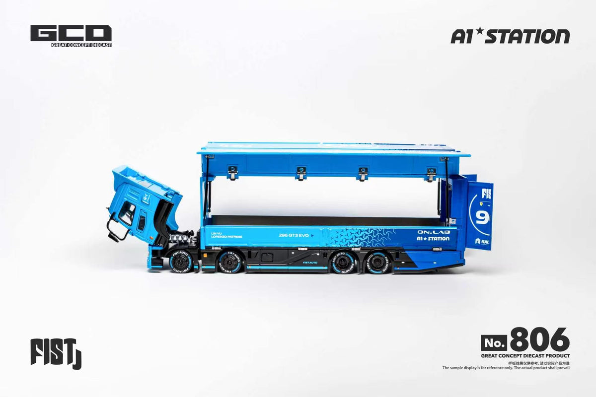[PRE ORDER] GCD 1:64 FIST TEAM LBWK Mitsubishi FUSO Super Great Container Truck APA Xpo Foshan 2026 RHD