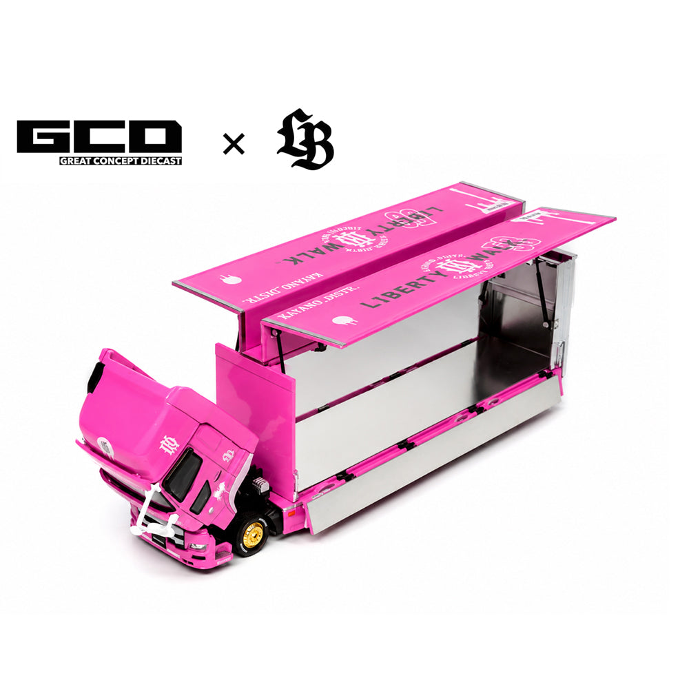 [PRE ORDER] GCD 1:64 LBWK HINO700 LB Truck Pink Special Edition