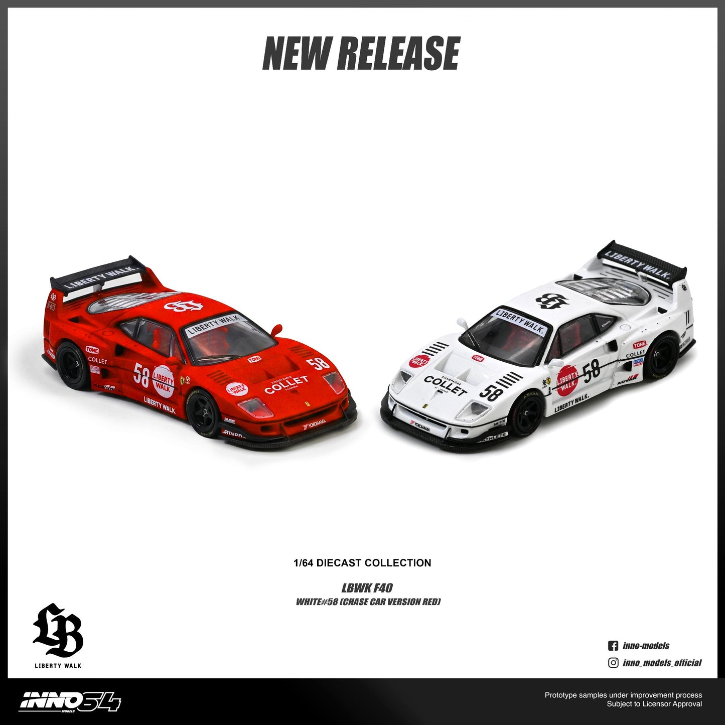[PRE ORDER] Inno64 1:64 LBWK F40 Collet