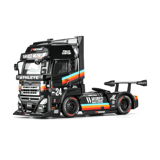 Motorhelix 1:64 LB-Trucks UD Quon Head Black Rainbow M61205