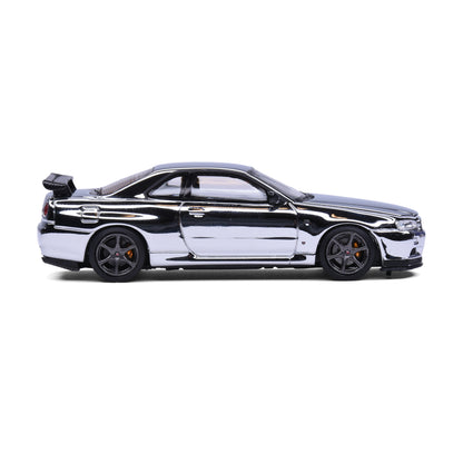 Motorhelix 1:64 Nissan Skyline GT-R R34 V-Spec II Electroplating Silver Canadian DieCast Expo 2026