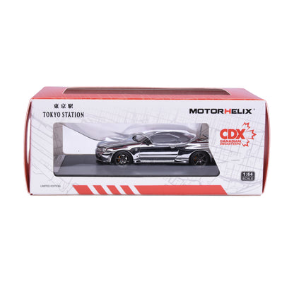 Motorhelix 1:64 Nissan Skyline GT-R R34 V-Spec II Electroplating Silver Canadian DieCast Expo 2026