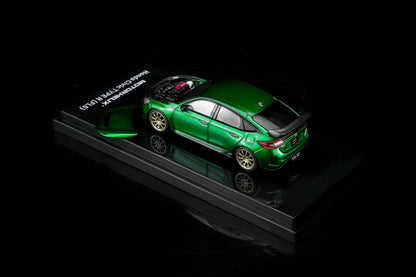 Motorhelix 1:64 Honda Civic Type R FL5 Metallic Green HEC 2026 Exclusive