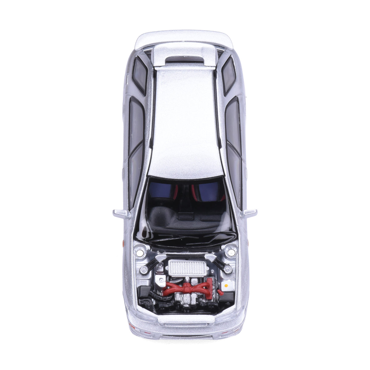 Motorhelix 1:64 Subaru Impreza Wagon WRX STi Ver VI Arctic Silver Metallic