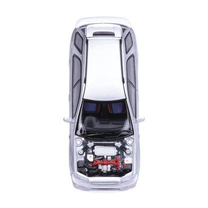 Motorhelix 1:64 Subaru Impreza Wagon WRX STi Ver VI Arctic Silver Metallic