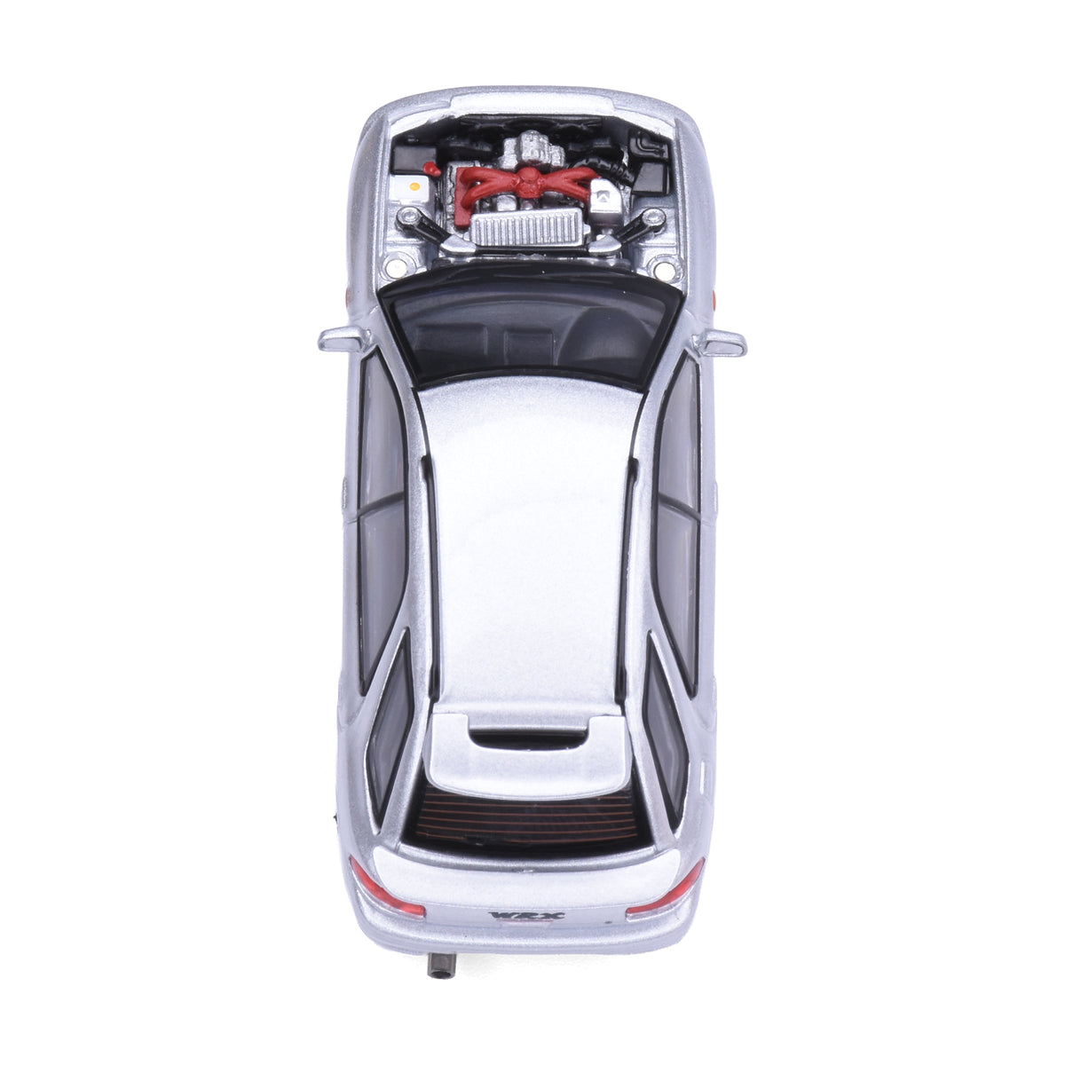 Motorhelix 1:64 Subaru Impreza Wagon WRX STi Ver VI Arctic Silver Metallic