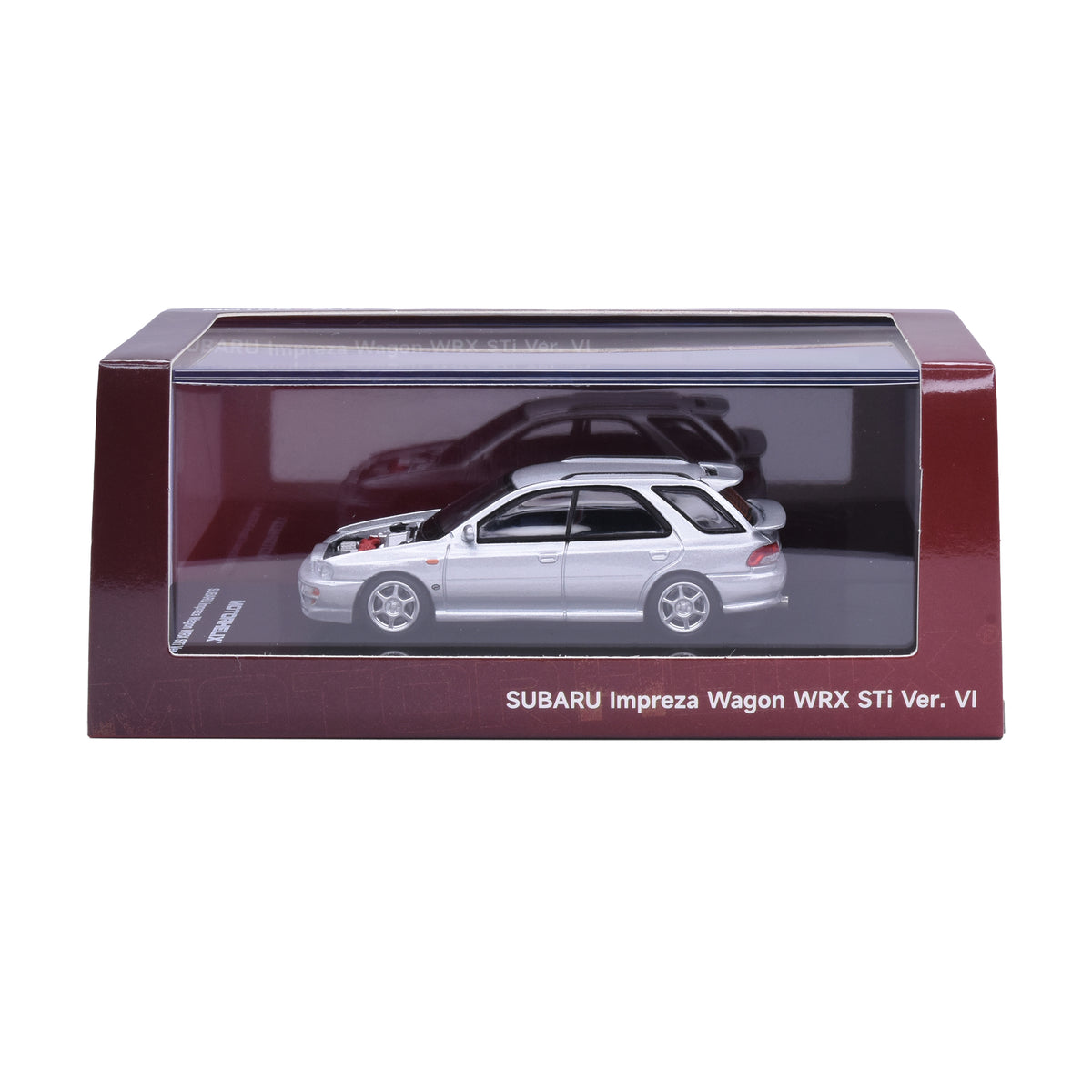 Motorhelix 1:64 Subaru Impreza Wagon WRX STi Ver VI Arctic Silver Metallic