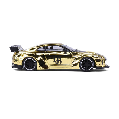 My Model Collect 1:64 LB-Works Nissan GT-R R35 Chrome Gold