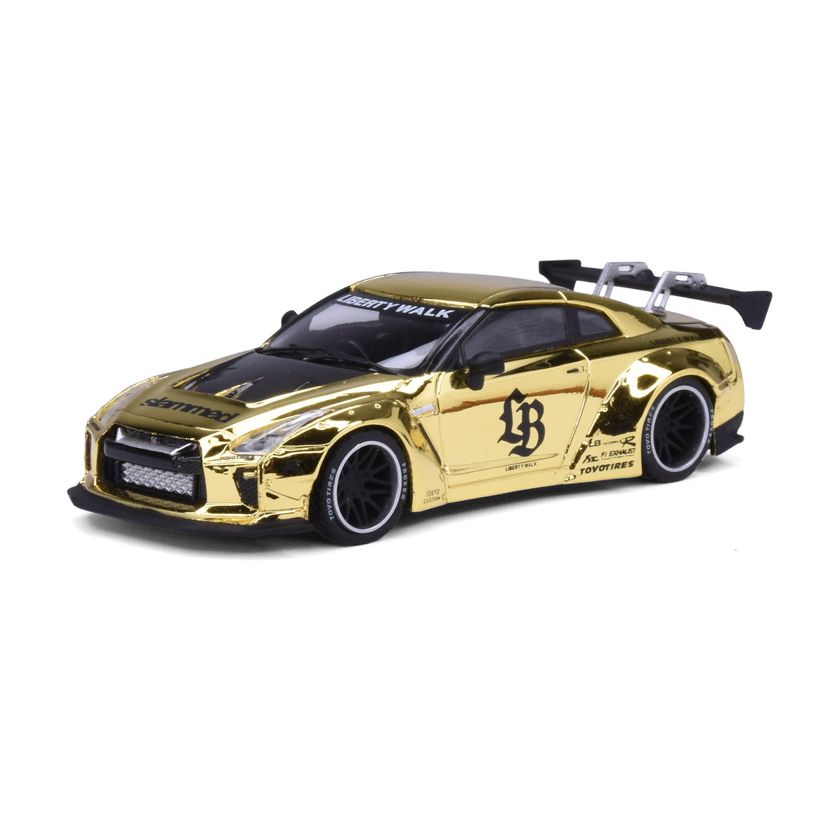 My Model Collect 1:64 LB-Works Nissan GT-R R35 Chrome Gold