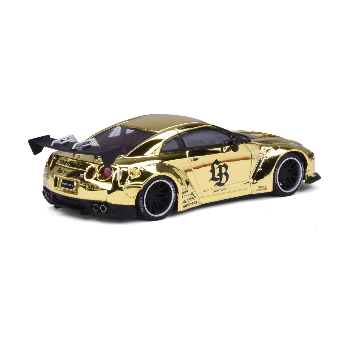 My Model Collect 1:64 LB-Works Nissan GT-R R35 Chrome Gold