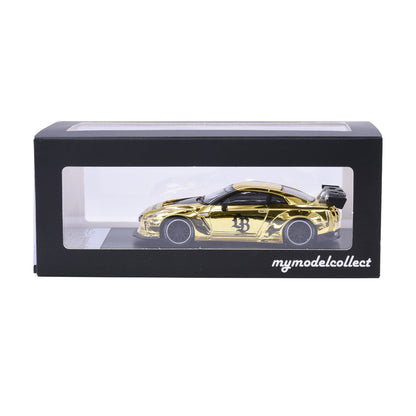 My Model Collect 1:64 LB-Works Nissan GT-R R35 Chrome Gold