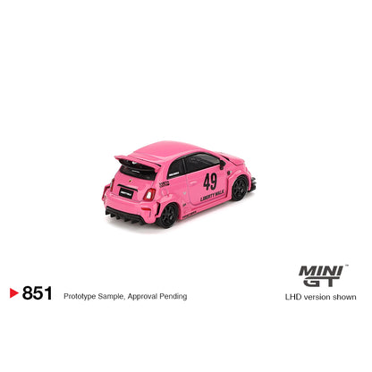 Mini GT 1:64 Abarth 595 LB-Works x Abas Works Pink