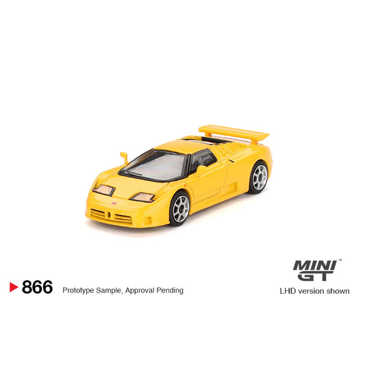 Mini GT 1:64 Bugatti EB110 Super Sport Giallo Bugatti