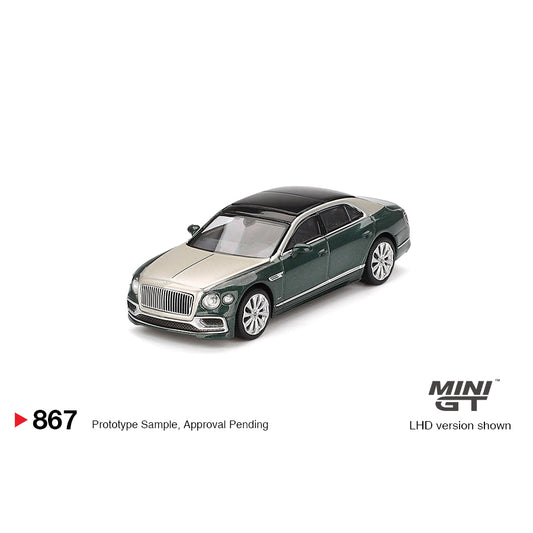 Mini GT 1:64 Bentley Flying Spur White Sand Verdant