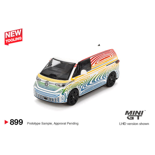 Mini GT 1:64 Volkswagen ID. Buzz Prototype Rainbow