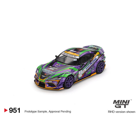 Mini GT 1:64 Toyota GR Supra KUHL 2021 D1GP Evangelion Racing MGT00951-BL