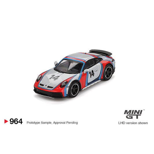 Mini GT 1:64 Porsche 911 Dakar Ice Grey Metallic Rally 1978