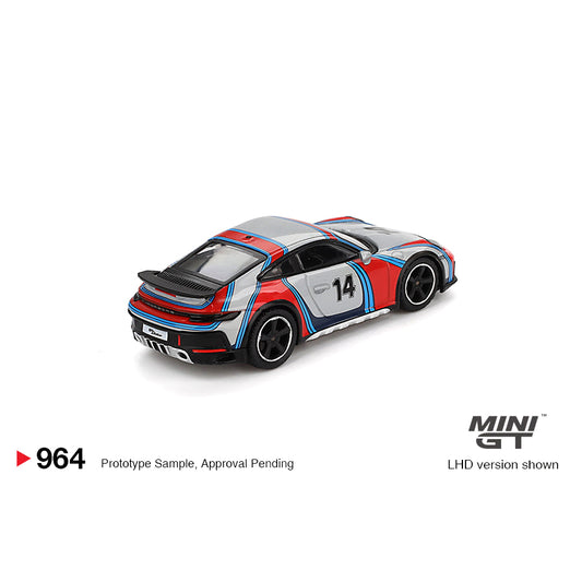 Mini GT 1:64 Porsche 911 Dakar Ice Grey Metallic Rally 1978