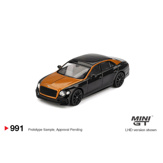 Mini GT 1:64 Bentley Flying Spur Orange Flame / Onyx