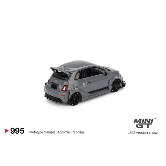 Mini GT 1:64 Abarth 595 LB-Works x Abas Works Grey