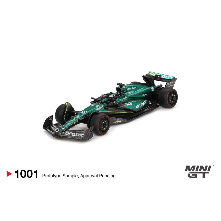 Mini GT 1:64 Aston Martin Lance Stroll 2024 F1 2024 Bahrain GP MGT01001-BL