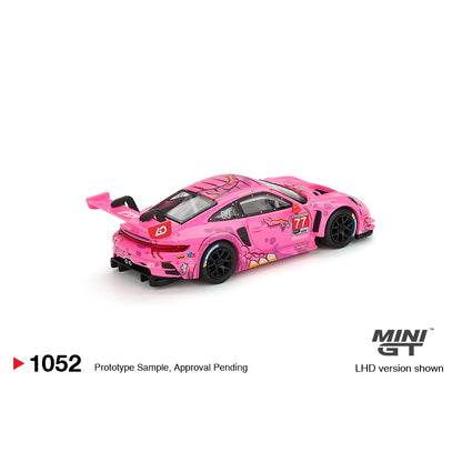 Mini GT 1:64 Porsche 911 GT3 R #77 AO Racing 2024 IMSA Road America MGT01052-BL