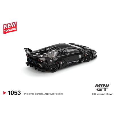 Mini GT 1:64 Lamborghini LB-Silhouette Works Murcielago GT Evo Black MGT01053-BL