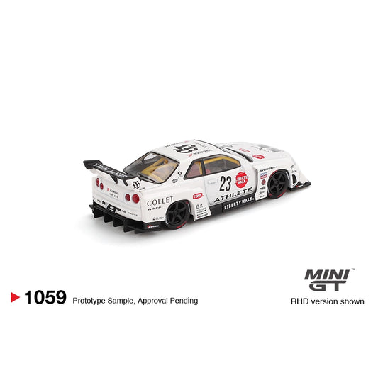 Mini GT 1:64 Nissan LB-ER34 Super Silhouette ATHLETE/COLLET MGT01059-BL