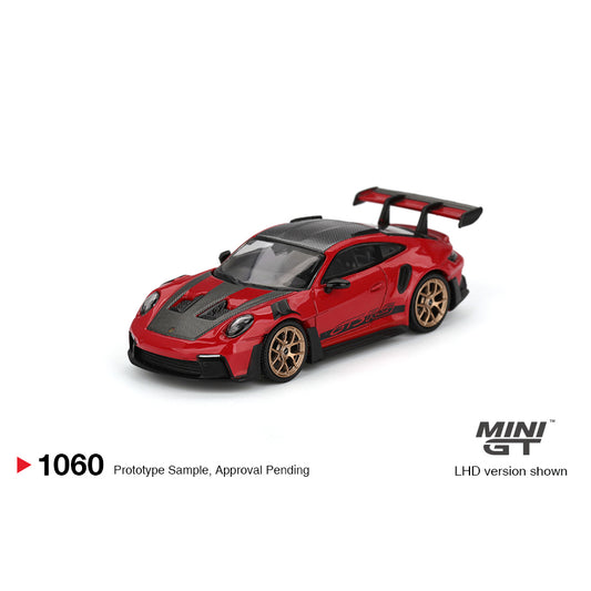Mini GT 1:64 Porsche 911 (992) GT3 RS Weissach Package Guards Red