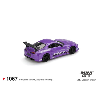 Mini GT 1:64 Toyota Supra (A80) Top Secret GT-300 Top Secret Purple MGT01067-BL