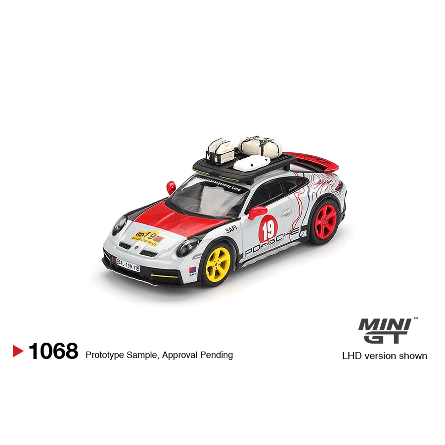 Mini GT 1:64 Porsche 911 Dakar “Mr. Darkar” MGT01068-BL