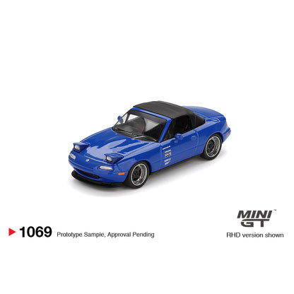 Mini GT 1:64 Mazda Miata MX-5 (NA) Tuned Version Dark Blue