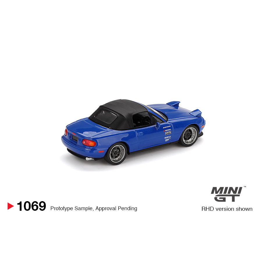 Mini GT 1:64 Mazda Miata MX-5 (NA) Tuned Version Dark Blue