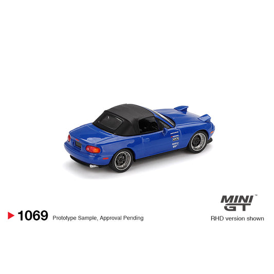 Mini GT 1:64 Mazda Miata MX-5 (NA) Tuned Version Dark Blue