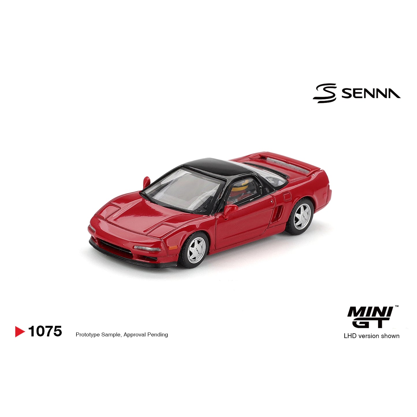 Mini GT 1:64 Honda NS-X Prototype Midship Sports 1989 Ayrton Senna w/ Figure