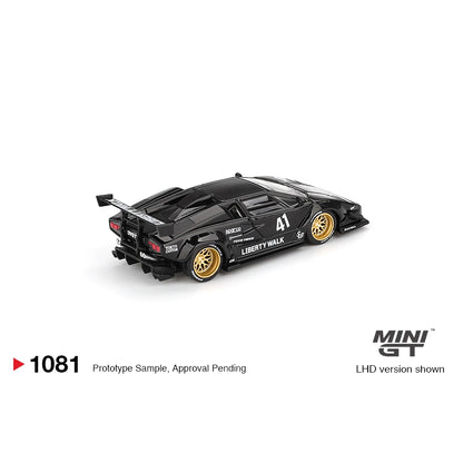 Mini GT 1:64 Lamborghini Countach LB-WORKS Black MGT01081-BL