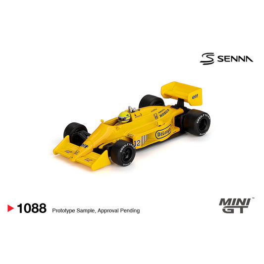 Mini GT 1:64 Lotus 99T #12 Ayrton Senna 1987 Monaco Grand Prix Winner