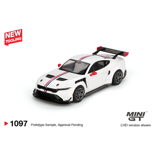 Mini GT 1:64 Ford Mustang GTD Spirit of America White