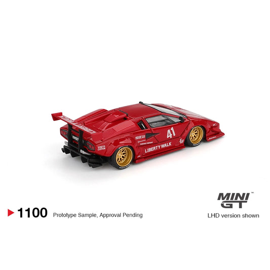 Mini GT 1:64 Lamborghini Countach LB-WORKS Red MGT01100-BL