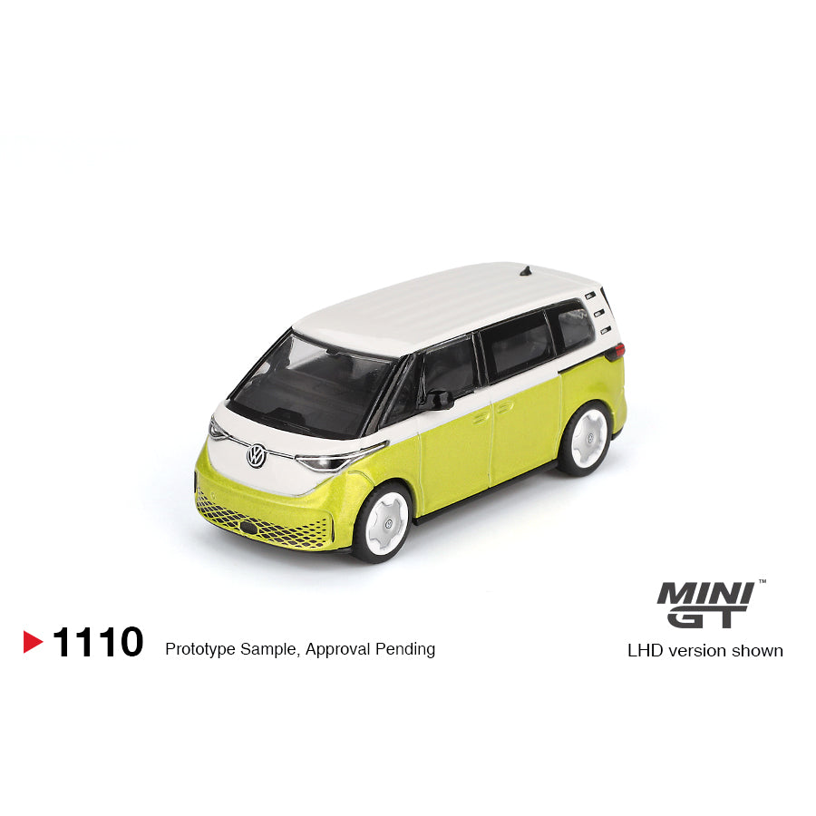 Mini GT 1:64 Volkswagen ID. Buzz Candy White and Pomelo Yellow MGT01110-BL